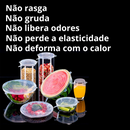 Kit Conjunto Tampas De Silicone Ajustável