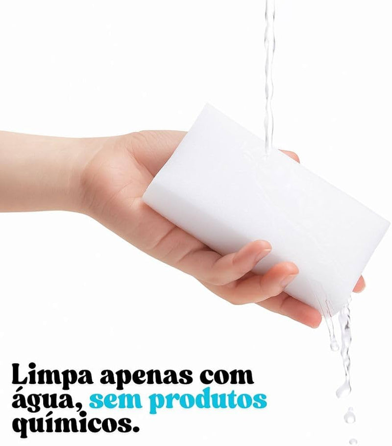 Kit 10 Esponjas Mágica Tira Manchas e Riscos