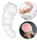 Kit Conjunto Tampas De Silicone Ajustável