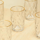 Conjunto Jarra e 6 Copos Diamond Borda Dourada – Gamma