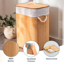 Cesto de Roupa em Bambu 50L