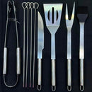 Kit Para Churrasco Inox Chef Gourmet 9 peças