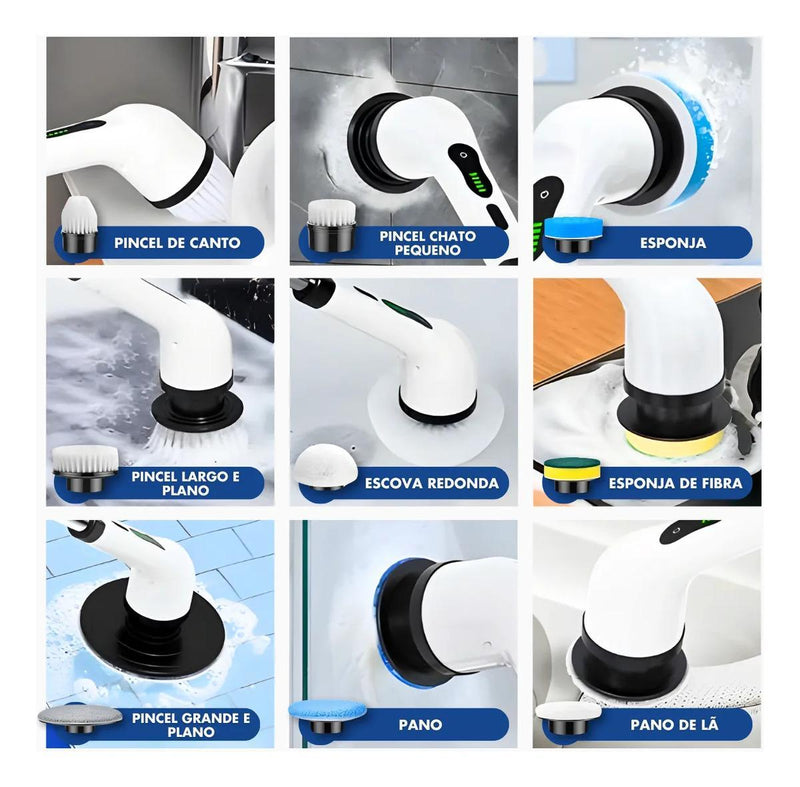 Escova de Limpeza Recarregável USB LustreMax