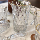 Conjunto Jarra e 6 Copos Diamond Borda Dourada – Gamma