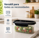 kit 5 potes guarda legumes