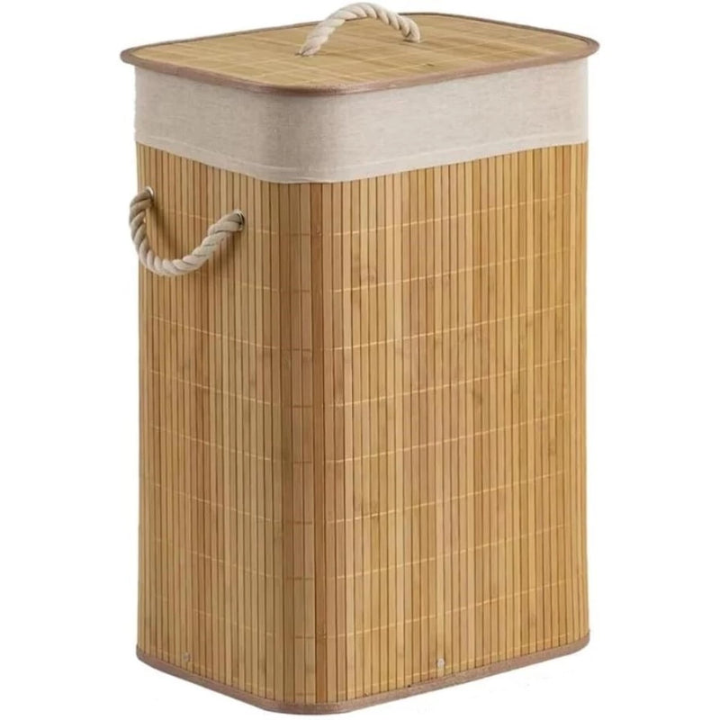 Cesto de Roupa em Bambu 50L