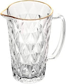 Conjunto Jarra e 6 Copos Diamond Borda Dourada – Gamma